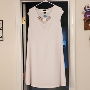 White party dress with embellished neck Rue21 2x